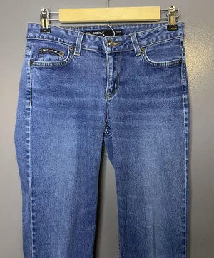 DKNY Jeans Bootcut Jeans Womens 2 Medium Wash Blue Stretch Denim Regular Fit thumbnail 1