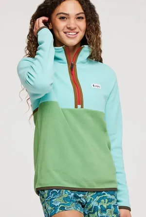 Cotopaxi Amado Fleece Pullover - Women's in seaglass kelp size large thumbnail 1