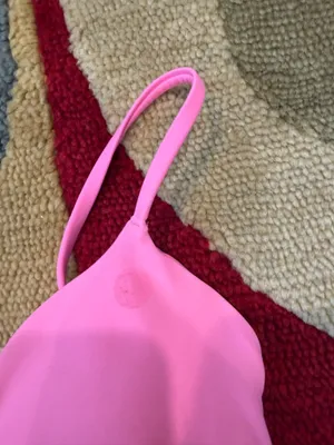 Hollister Co. Swim Bikini Two Piece Set Neon Pink Low Rise Bottoms Triangle Top thumbnail 3