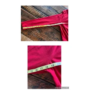 Lauren Ralph Lauren long sleeved deep red Womens pullover crew neck tshirt thumbnail 6