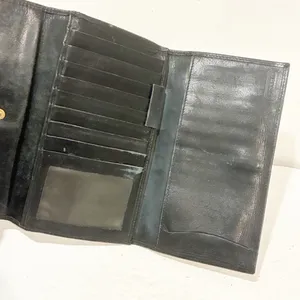 Coach Vintage Black Soft Leather Snap Wallet Multi Card Slot Coin Pouch‎ thumbnail 3