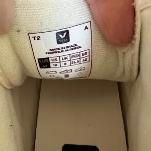 Veja Minotaur High Top Sneakers in Black and White thumbnail 8