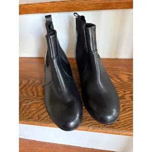 ECCO Shape 35 Black Leather Block‎ Heel Chelsea Ankle Boots EU 41 US 10 thumbnail 2
