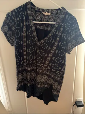 Lucky Brand Navy Blue Shirt Size S thumbnail 1