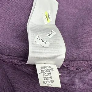 Old Navy Dress Womens XS Purple Tiered Smocked Yoke Mini Long Sleeve Peasant NWT thumbnail 8