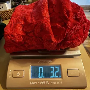 Vintage‎ Y2K Red Lace Sequin Babydoll Tank Lingerie Sheer Slip Chemise Large thumbnail 9
