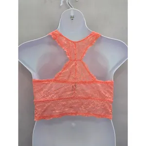 Torrid Orange Romantic Boudoir Bridal Cottage Lingerie Feminine Lace Bra Plus 2X thumbnail 2