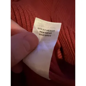 Lulus Ribbed Knit Midi Skirt Womens Large Rust Red‎ Back Slit ME3620 thumbnail 5