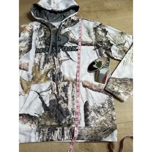 NWT Womens Mossy Oak white camo‎ pullover perfect hoodie outdoor hiking size L thumbnail 9