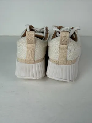 Zodiac Women’s Platform Sneakers Size 5.5 Ivory Beige Lace Up Casual Shoes thumbnail 4