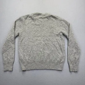 Quince Mongolian Cashmere Crewneck Sweater Heather Grey LB1055-SGK001‎ Size M thumbnail 8