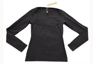 SKIMS Scoop Neck Long Sleeve T-Shirt S thumbnail 4