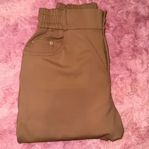 ZYIA Active Brown Athleisure Jogger Pants Size‎ XS Elastic Waist thumbnail 4