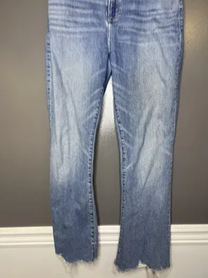 Abercrombie & Fitch Simone High Rise Ankle Flare Jeans Womens 6R Light Denim thumbnail 3