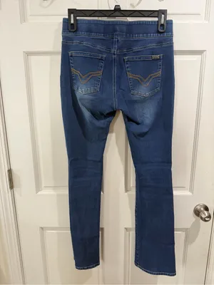Harley-Davidson Women's Straight Leg Dark Blue Stretch Jeans Size 30 Tall Long thumbnail 6