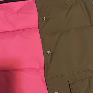 American Eagle Vintage reversible, vest, brown, and pink thumbnail 5