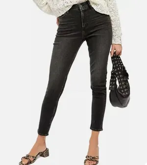 Free People Women’s Skinny Jeans Milkyway Black Size 25 thumbnail 2