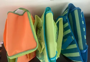 Trader Joe's Mini Insulated Tote - Lime Green & Teal thumbnail 7