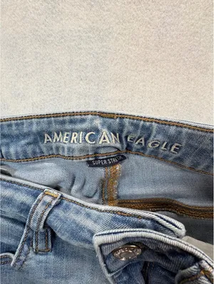 American Eagle Super Stretch Women’s Skinny Jeans Size 2 Light Wash thumbnail 7