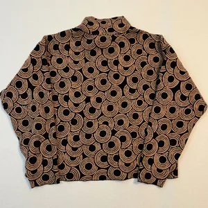 Anthropologie Maeve Funnel Neck Sweater S Boxy Boho Mod Retro Art Deco 70s thumbnail 5