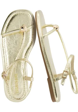 Amazon Gold Strappy Sandals thumbnail 1
