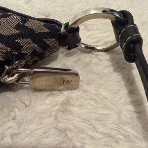 New York & Company- Vintage Black and Gray Patterned Logo Shoulder Bag Y2K thumbnail 8