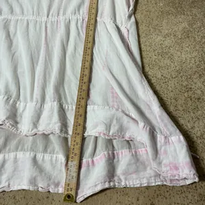 AllSaints Pink White Tie‎ Dye Stripe Oversized Beachwear Dress Medium AS252925R thumbnail 2