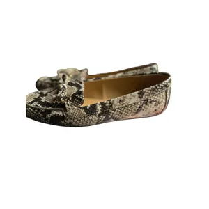 Talbots Snakeskin Leather Loafers Women's 7.5M | Neutral Flats thumbnail 7
