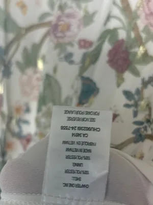 Autres filles white floral blouse size XL thumbnail 6