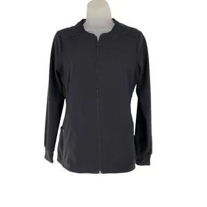 Vince Camuto Womens Black Scrub Jacket & Top Set XS Polyester/Spandex Blend thumbnail 14