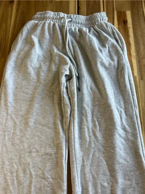 Better Together Gray Wide Leg Sweatpants Women’s XS Drawstring Lounge Pants thumbnail 3