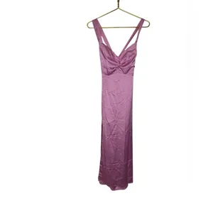 🌸 Show‎ Me Your Mumu Satin Maxi Dress Pink 💕 NWT Size Small 🌸 thumbnail 3