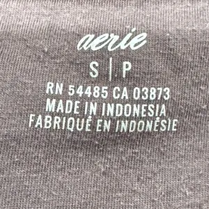 Aerie Brown Sherpa Pullover Sweatshirt Women’s Small thumbnail 2