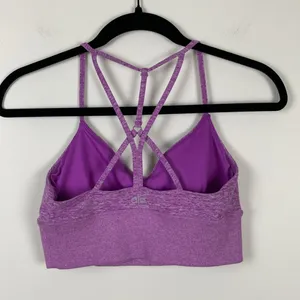 Alo Yoga Alosoft Lavish Sports Bra Strappy Women’s Size Small Purple Active Soft thumbnail 5