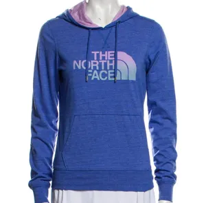 THE NORTH FACE Purple Graphic Print Hooded Pullover Sweatshirt Size Medium thumbnail 1