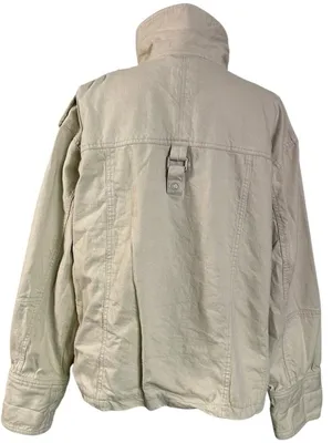 Free People Bohemian Kali Washed Utility Military Canvas Jacket Oat Large thumbnail 13