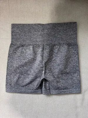 Gymshark Seamless High-Rise Workout Shorts - Gray thumbnail 3