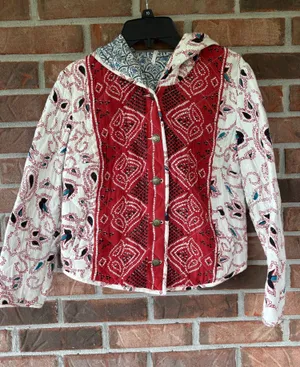 Free People Quilted hooded Jacket  thumbnail 1