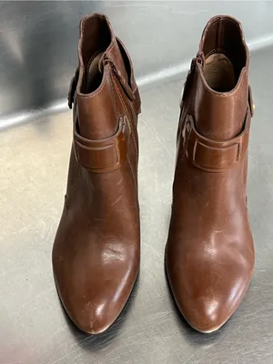 Tory Burch Almond Brown Colton 85mm Galleon Leather Bootie - Size 8 - NWT. thumbnail 3