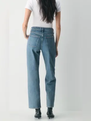 NEW Aritzia Denim Forum Sadie Relaxed Mid-Rise Straight Jean 26 thumbnail 4