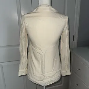 Theory Ivory Satin Blouse thumbnail 2