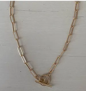 Madewell NWOT gold chain and toggle necklace thumbnail 2
