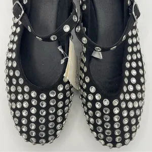 A New Day Issa rhinestone black mary jane ballet flats women’s Size 9 1/2 thumbnail 5