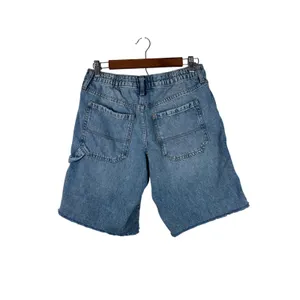 Aeropostale Baggy Jorts Women S Blue Denim Carpenter‎ Frayed Hem BMRIPK1 thumbnail 2