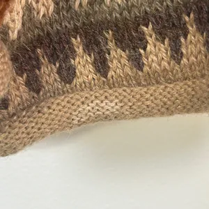 Inka Tradition Baby Alpaca‎ Hand Made Peru Fair Isle Llama Knit Cardigan Sweater thumbnail 10