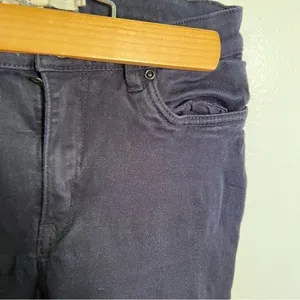 L.O.G.G. H&M Women's‎ Size 6 Skinny Chino Pant Navy Blue Stretch Cotton thumbnail 7