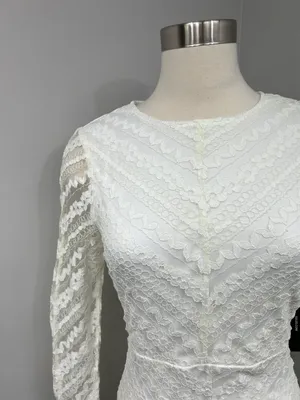 Cream Lace Dress thumbnail 3