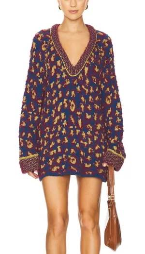 FREE PEOPLE Little Animal Oversized‎ Pullover Sweater Medium thumbnail 1
