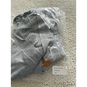 Love Ellie Stitch Fix Open Front Cardigan Sweater Gray Ribbed Details Size L thumbnail 8