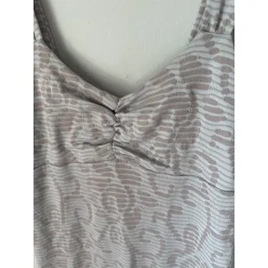Free People Medium Womens Dress Floral Bodycon Textured Tank Gray Cotton Blend thumbnail 8